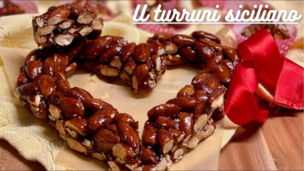 U Turruni Siciliano (Torrone Siciliano) o Croccante alle Mandorle