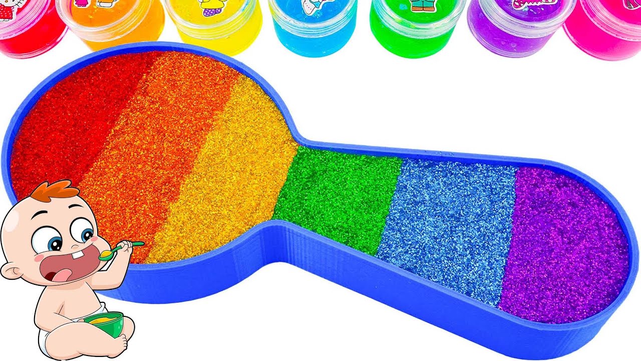 🥄🍼 Baby Spoon Made from Slime?! So Satisfying to Watch! 😍✨