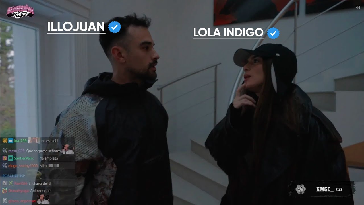 Lola indigo en la mansion los diozes con Illojuan y Spok
