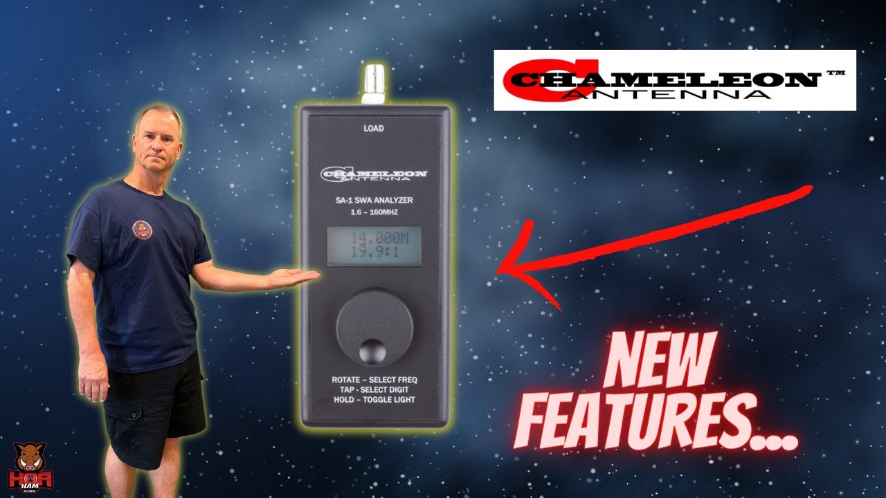 Chameleon Antenna SA-1 SWR Analyzer Use Case, Review, and NEW FEATURES