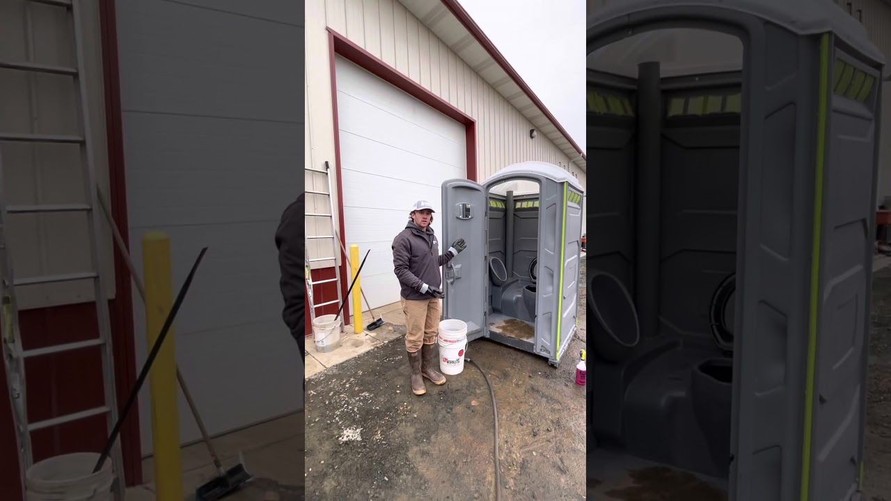 How to CLEAN a portable toilet at Potters Potties.