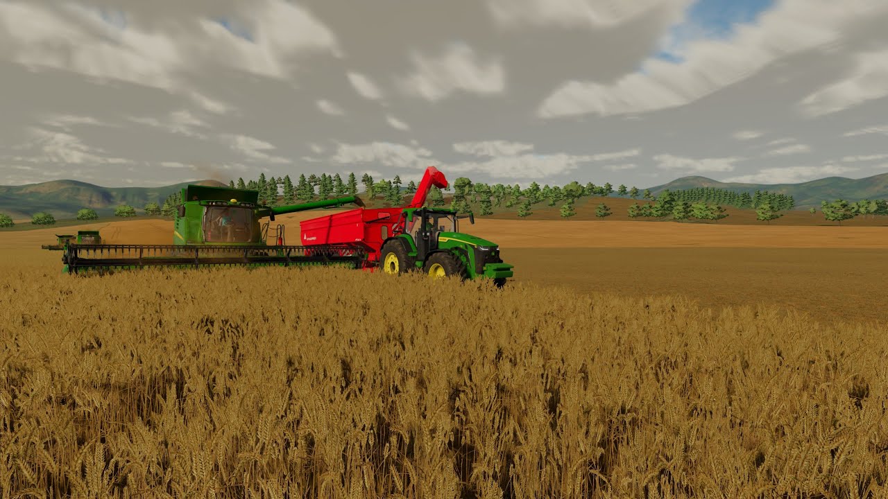 FS22/038/ sklizeň pšenice