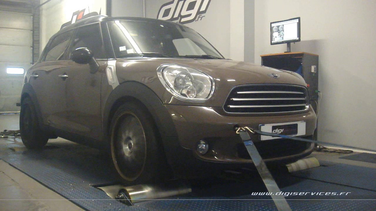 Mini Countryman 1.6 d 112cv Reprogrammation Moteur @ 151cv Digiservices Paris 77 Dyno