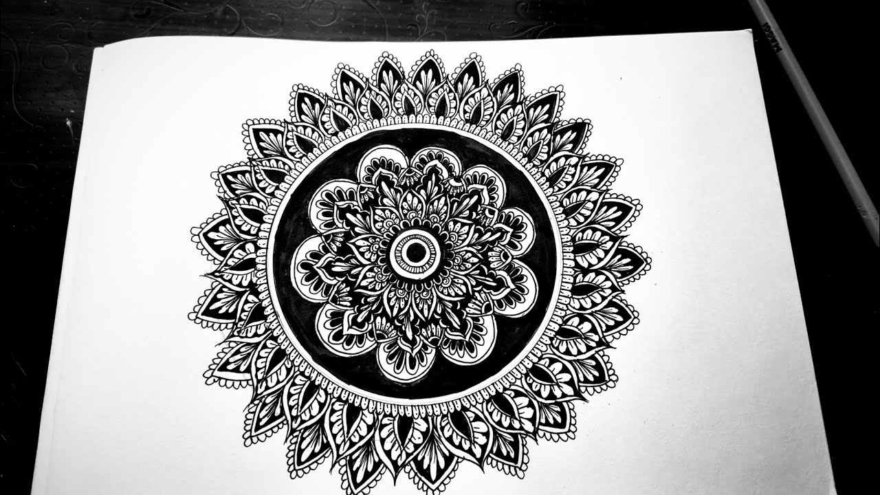 Mandala art easy drawing full video| draw with me 🫶| beginner friendly| easy design 