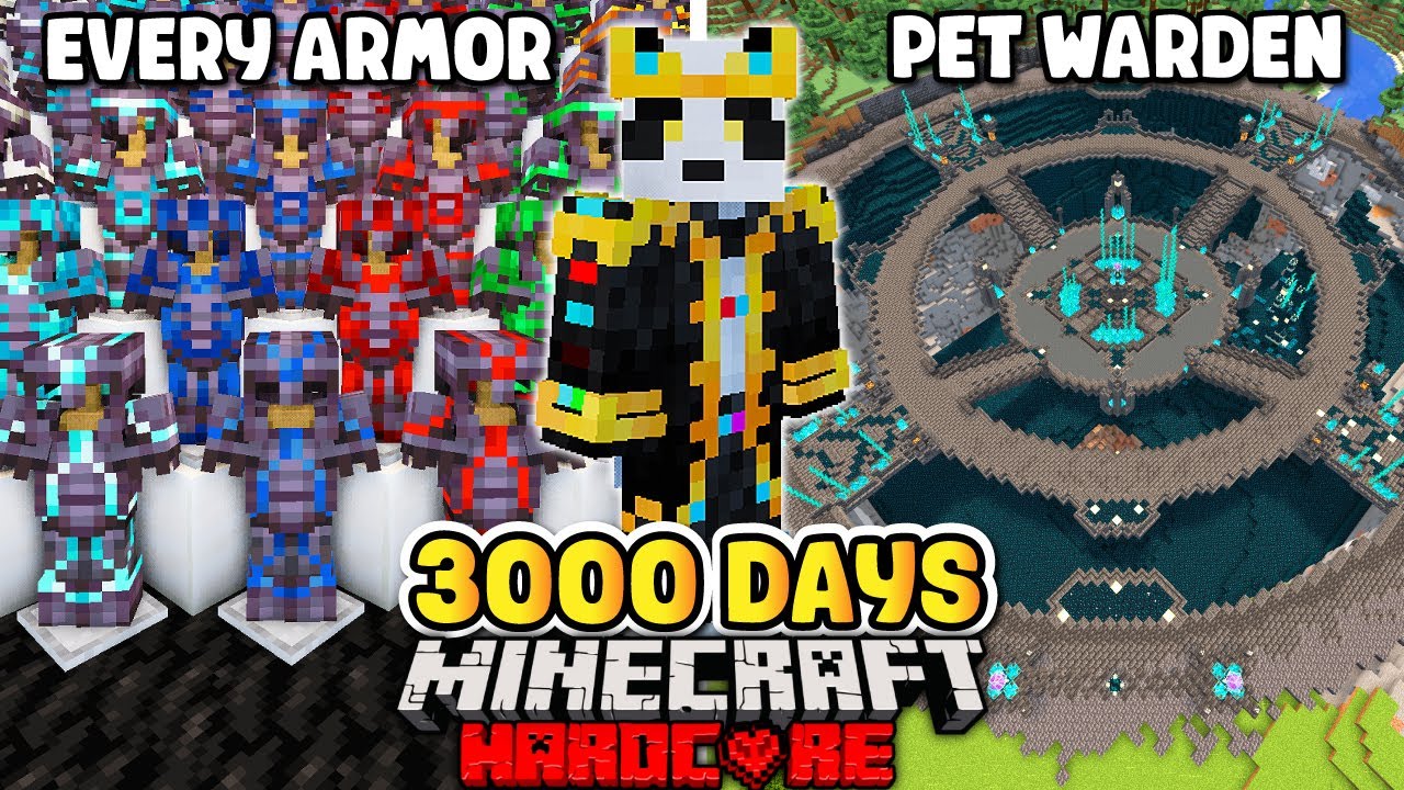 This is 3000 DAYS in Minecraft Hardcore - [1000 DAY FULL MOVIE]