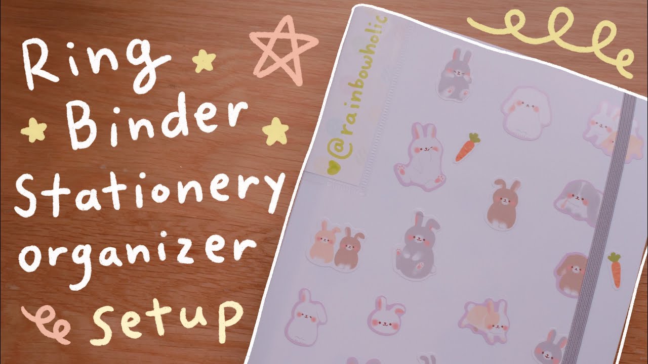 6 Ring Binder Setup (Daiso Stationery Organizer) | Rainbowholic