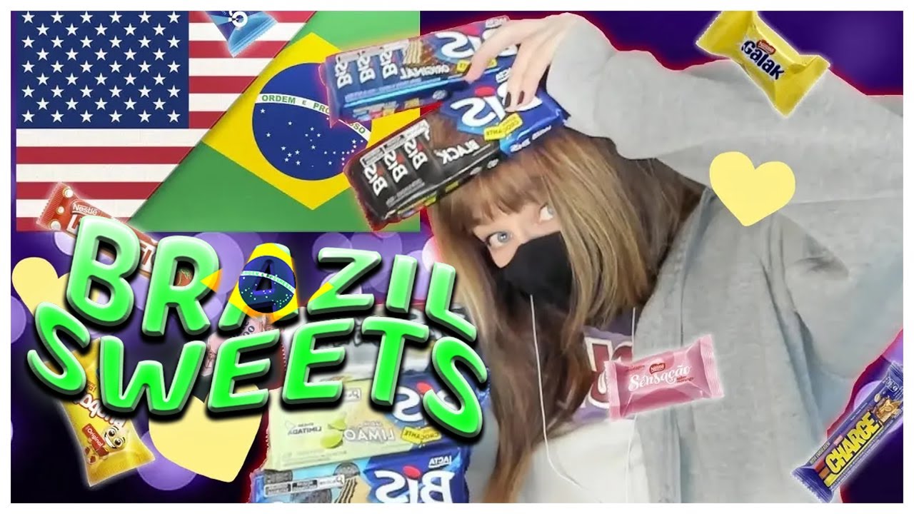 BRAZILIAN SWEETS! Gringa Trying Brazilian Sweets IN Brazil! Prestígio Battle! I didn't expect that 🌗