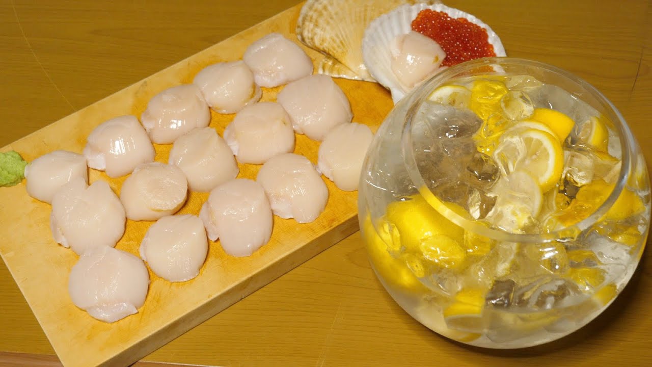 一番うまいホタテの食べ方。金魚鉢レモンサワーの作り方。