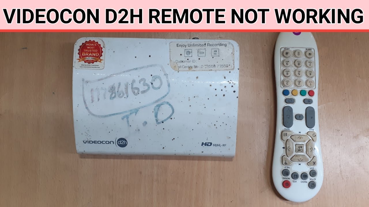 videocon d2h remote not working || videocon d2h ka Remote काम नहीं कर रहा है || videocon d2h