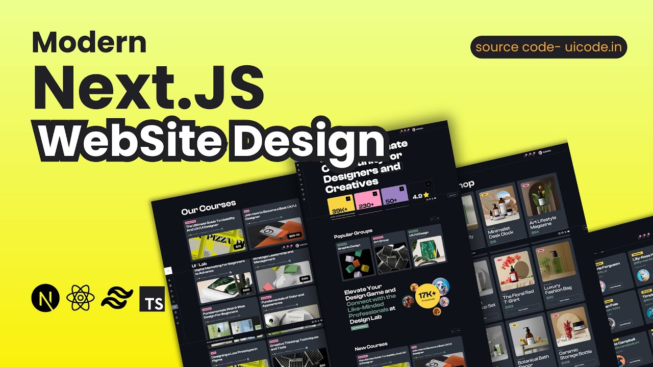 Next.JS Community App Design Step By Step | Next.JS & Tailwind CSS Project