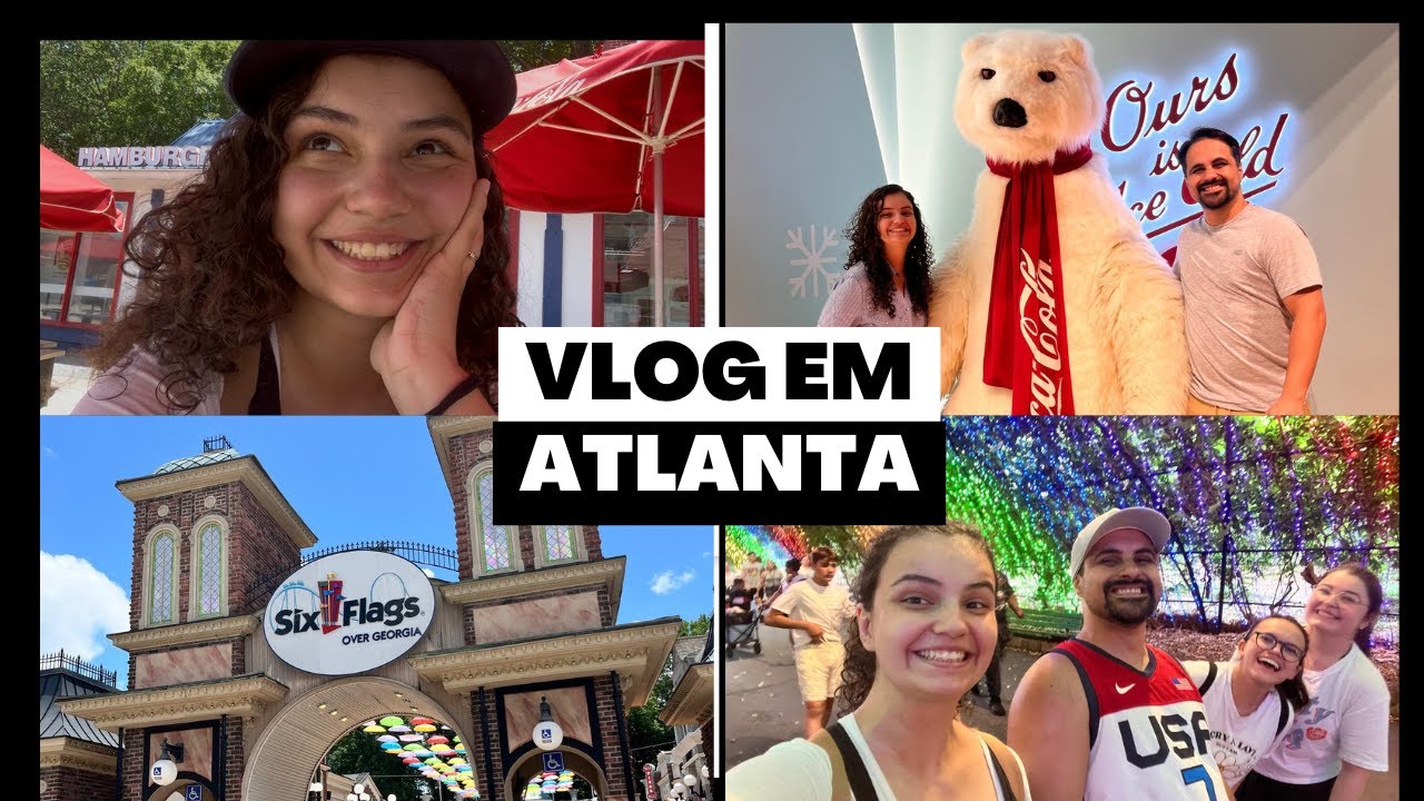 Vlog - Viagem para Atlanta, Six Flags, museu da Coca-cola e aqu&aacute;rio