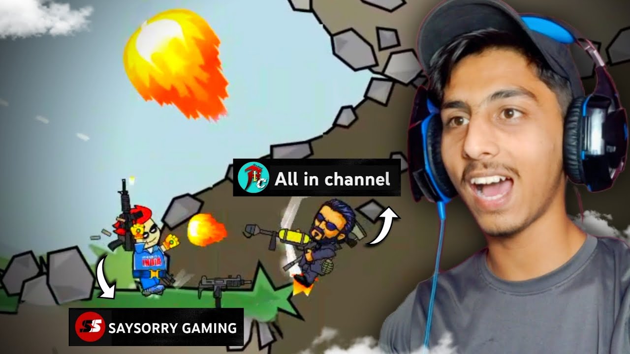 @Allinchannel1 Vs @SAYSORRYGAMING Mini Militia Gameplay