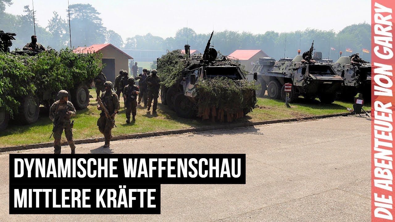 Dynamische Waffenschau Mittlere Kräfte I Bundeswehr I Jägerbataillon 91 I Tag der offenen Tür