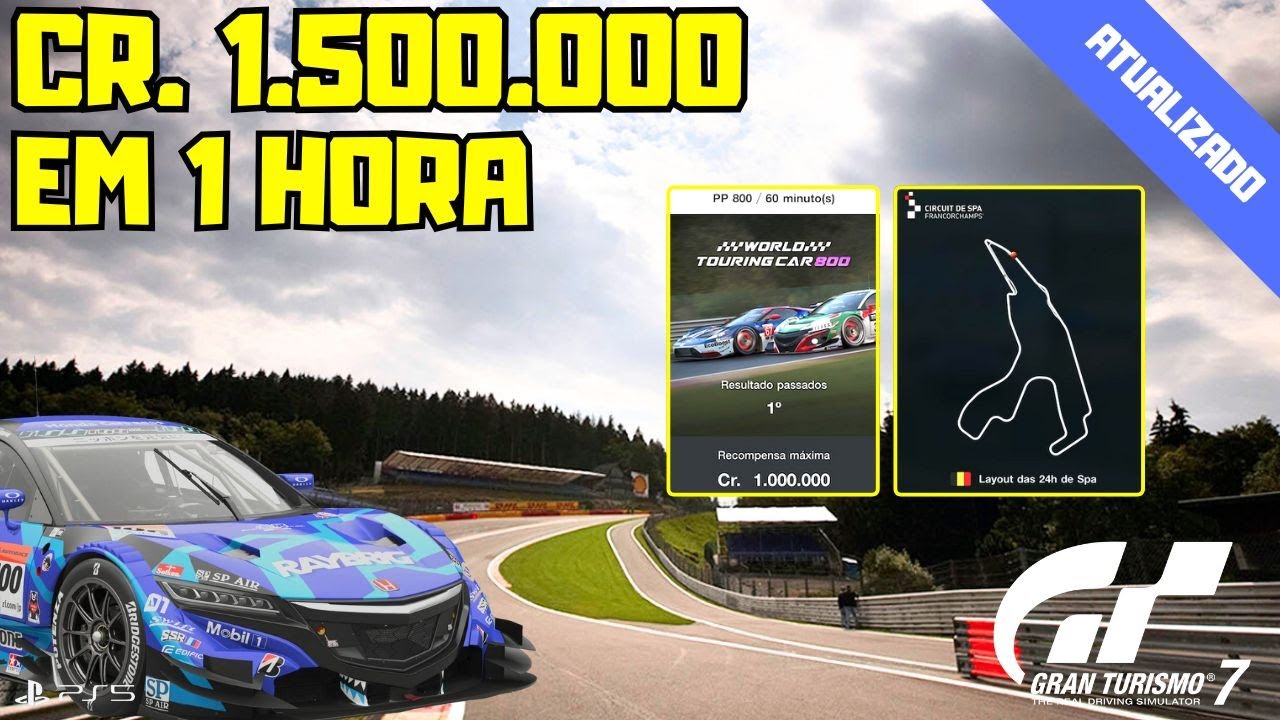 Como conseguir Cr  1500 000 em 1 hora no Gran Turismo 7 #gt7 #ps5 #gameplay #racing