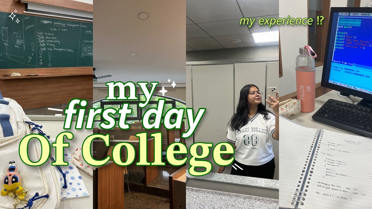 MY VERY FIRST DAY AT COLLEGE⭐️🎒| first year ; my experience🤧..!?