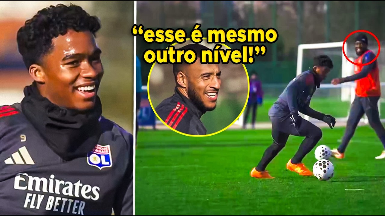 🤯É ABSURDO D+! JOGADORES DO LYON SENTEM A AURA DO ENDRICK DE PERTO EM SHOW DO BR NOS TREINOS!