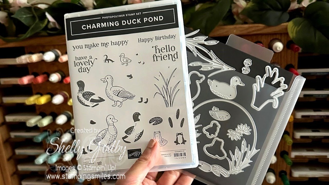 Too Cute for Words Handmade Birthday Card with Stampin' Up! Charming Duck Pond