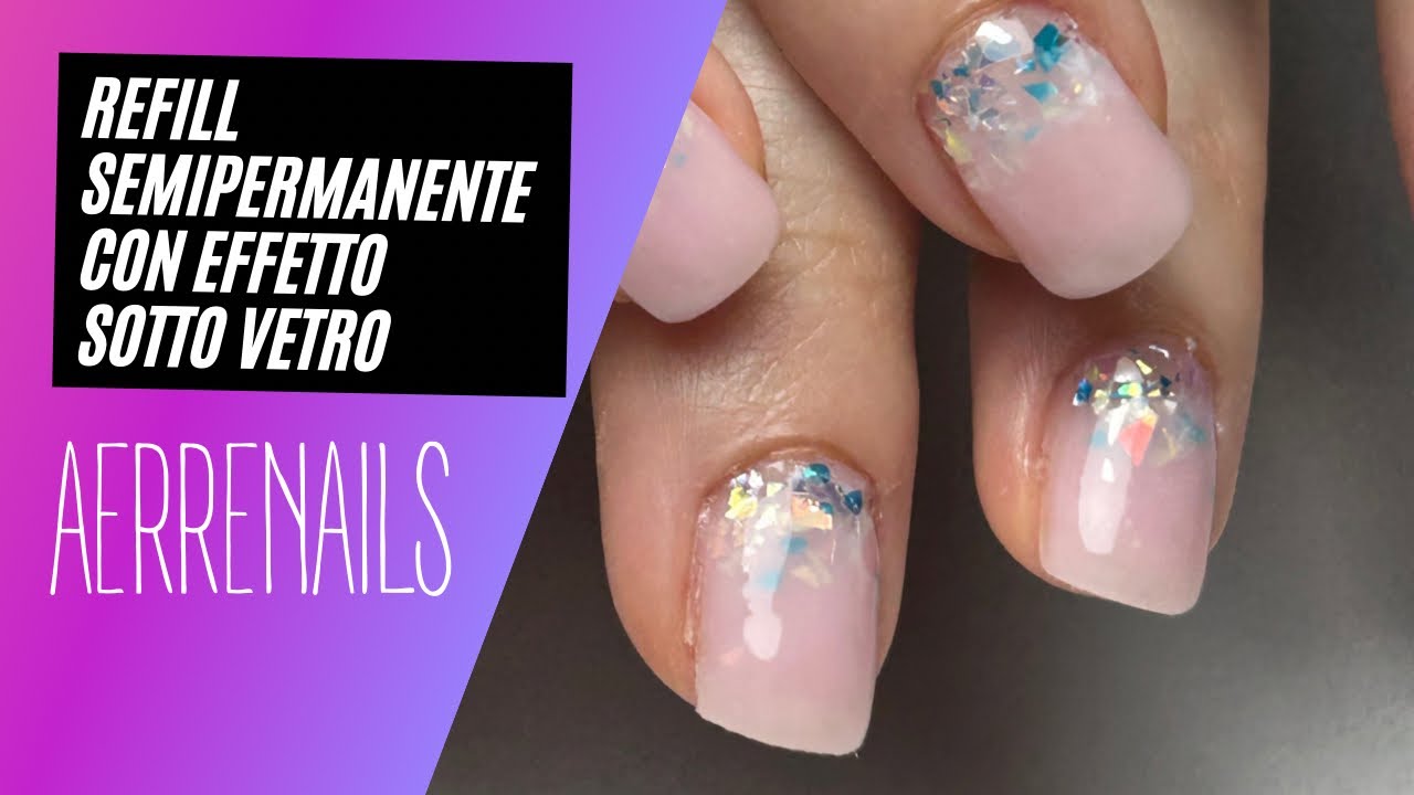 Effetto sotto vetro semipermanente 💅🏻💅🏻