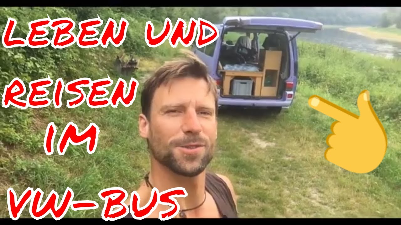 LEBEN und REISEN im VW Bus - Mit einem LILA T4 ins Elbsandsteingebirge