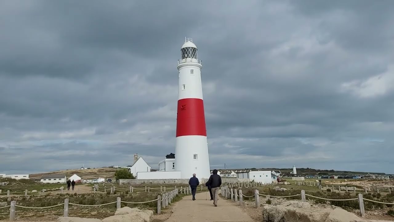Portland Bill on a windy day, Dorset - 