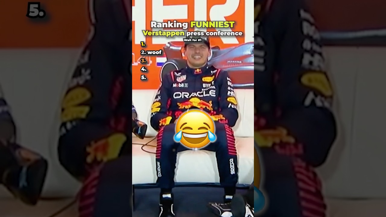 Top 5 Funniest Verstappen Press Conference Moments 😂🎤 