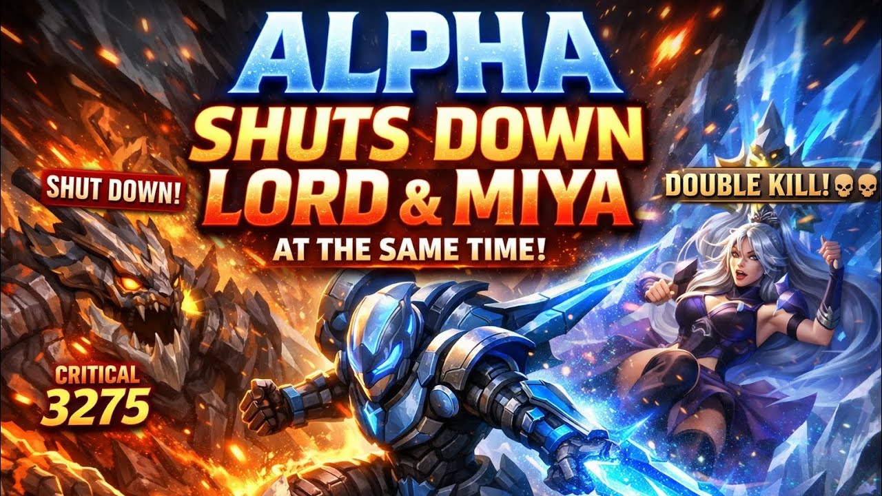 “Alpha Shuts Down Lord and Miya at the Same Time!” ⚔️🔥#mlbb#full#video#