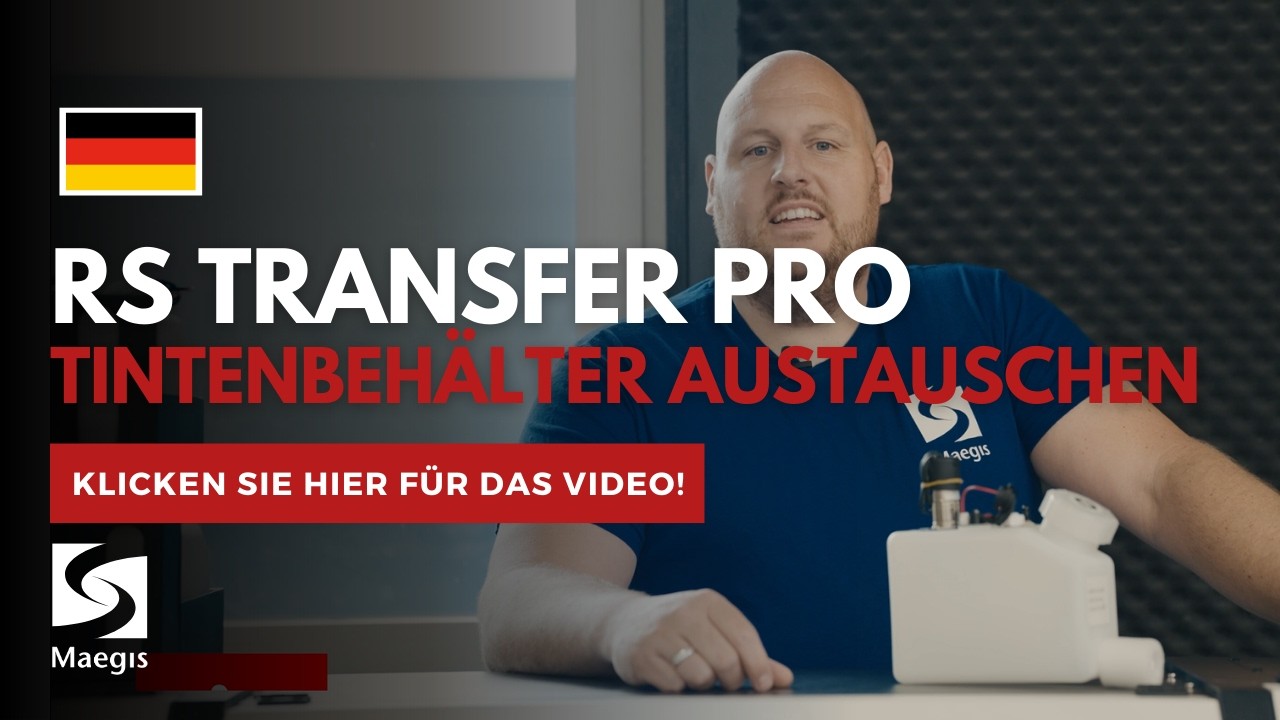 Tintenbehälter vom RS Transfer Pro austauschen