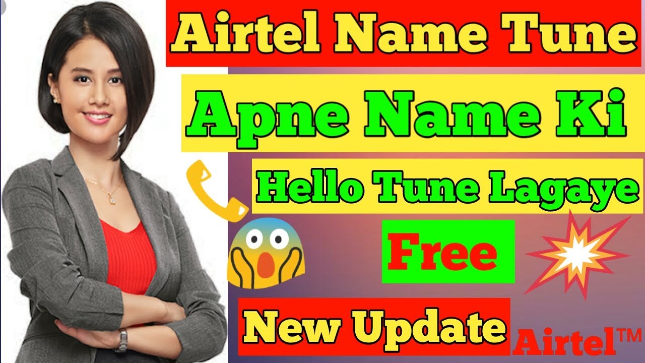 How To Set Your Name as Your Caller Tune in Airtel || How to activate name caller tune in Airtel ...