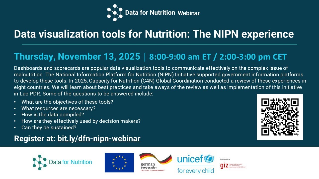 Data visualization tools for Nutrition: The NIPN experience