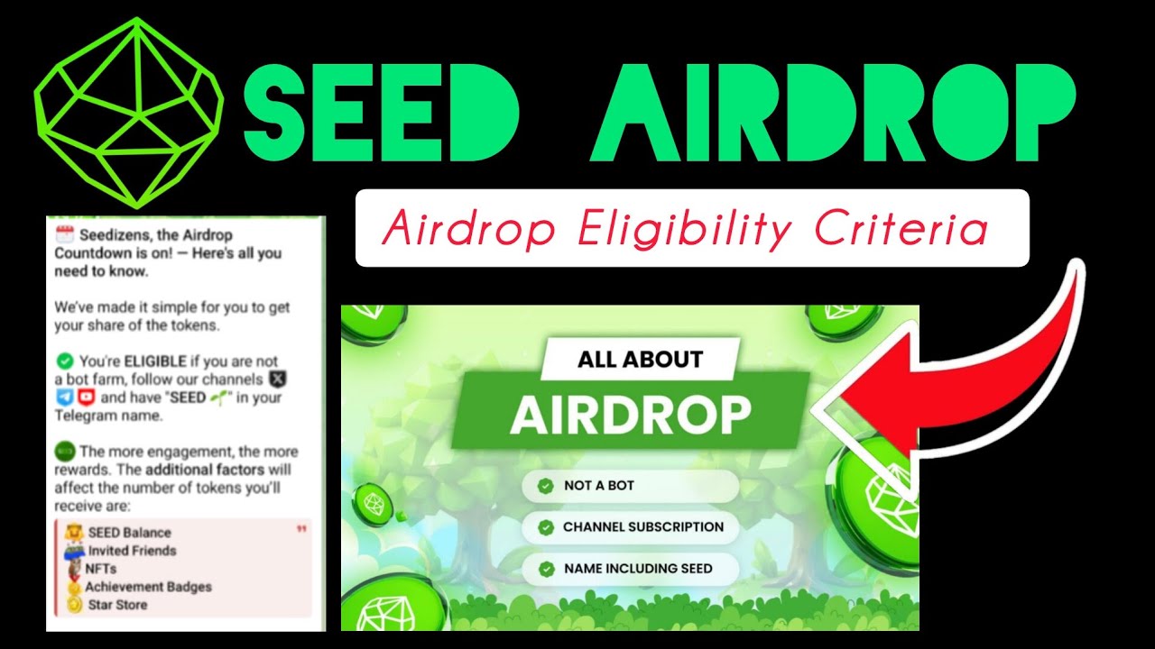 SEED Coin Airdrop Update | Seed Coin Airdrop Eligibility Criteria  | Complete All Task Guide #seed