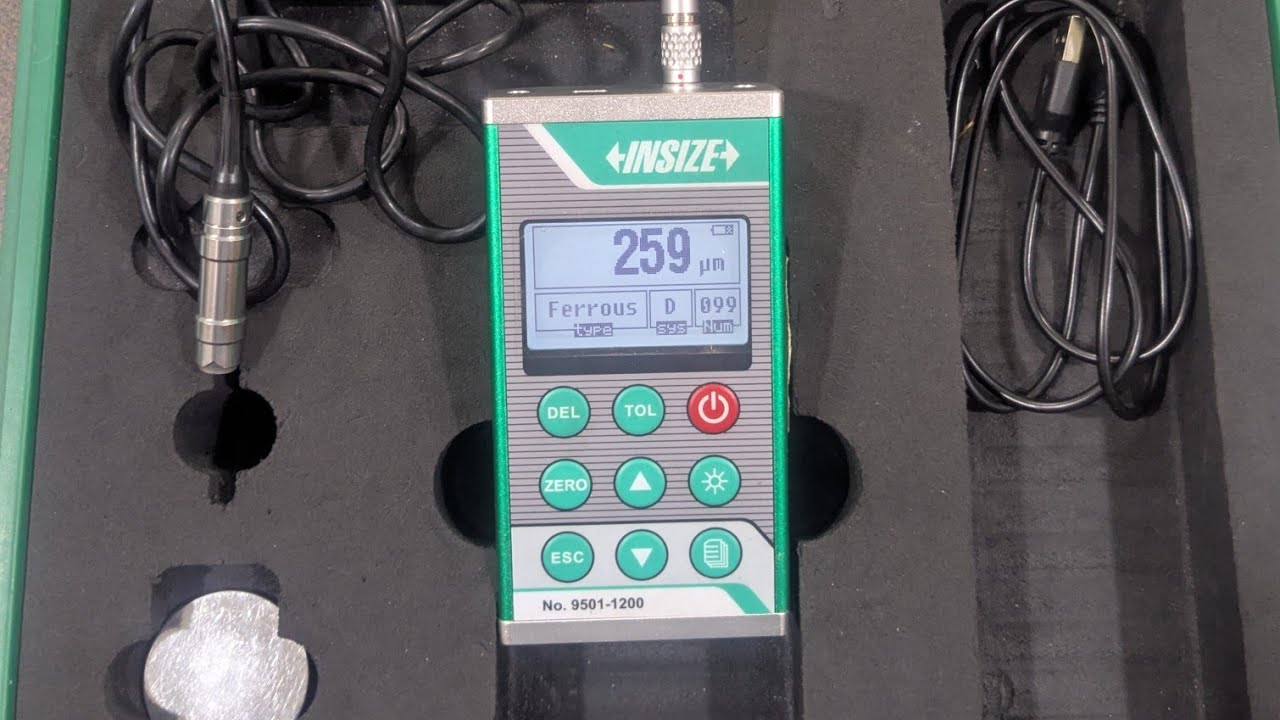 INSIZE (9501-1200) Coating Thickness Gauge Calibration