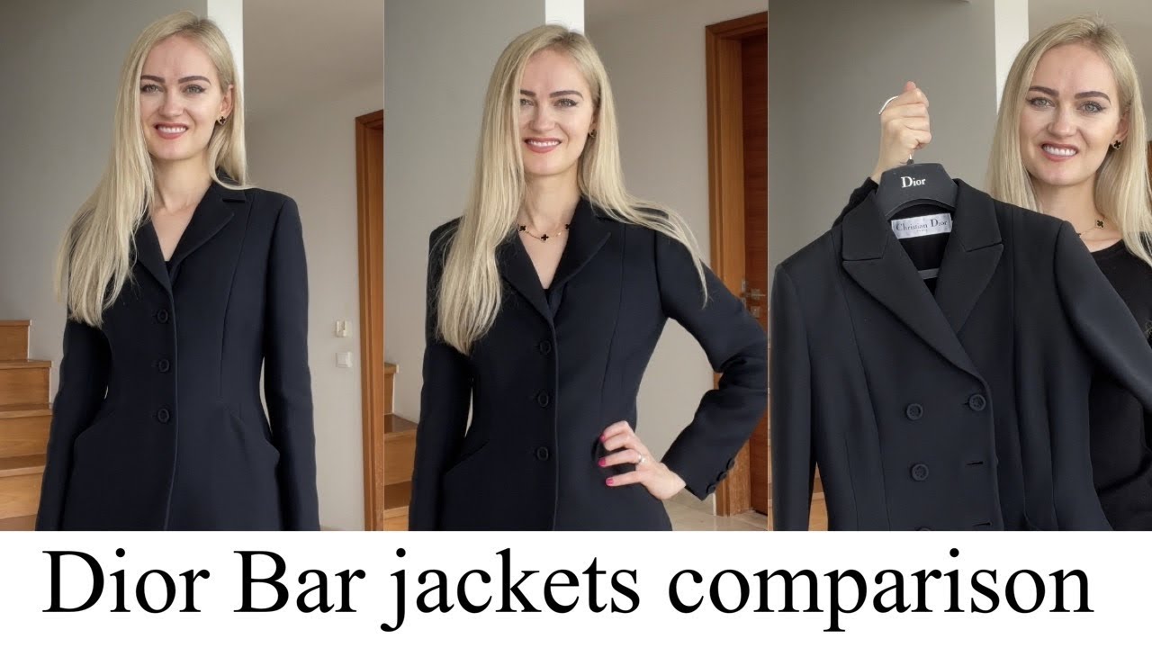 DIOR BAR JACKETS COMPARISON: 3 button vs 6
