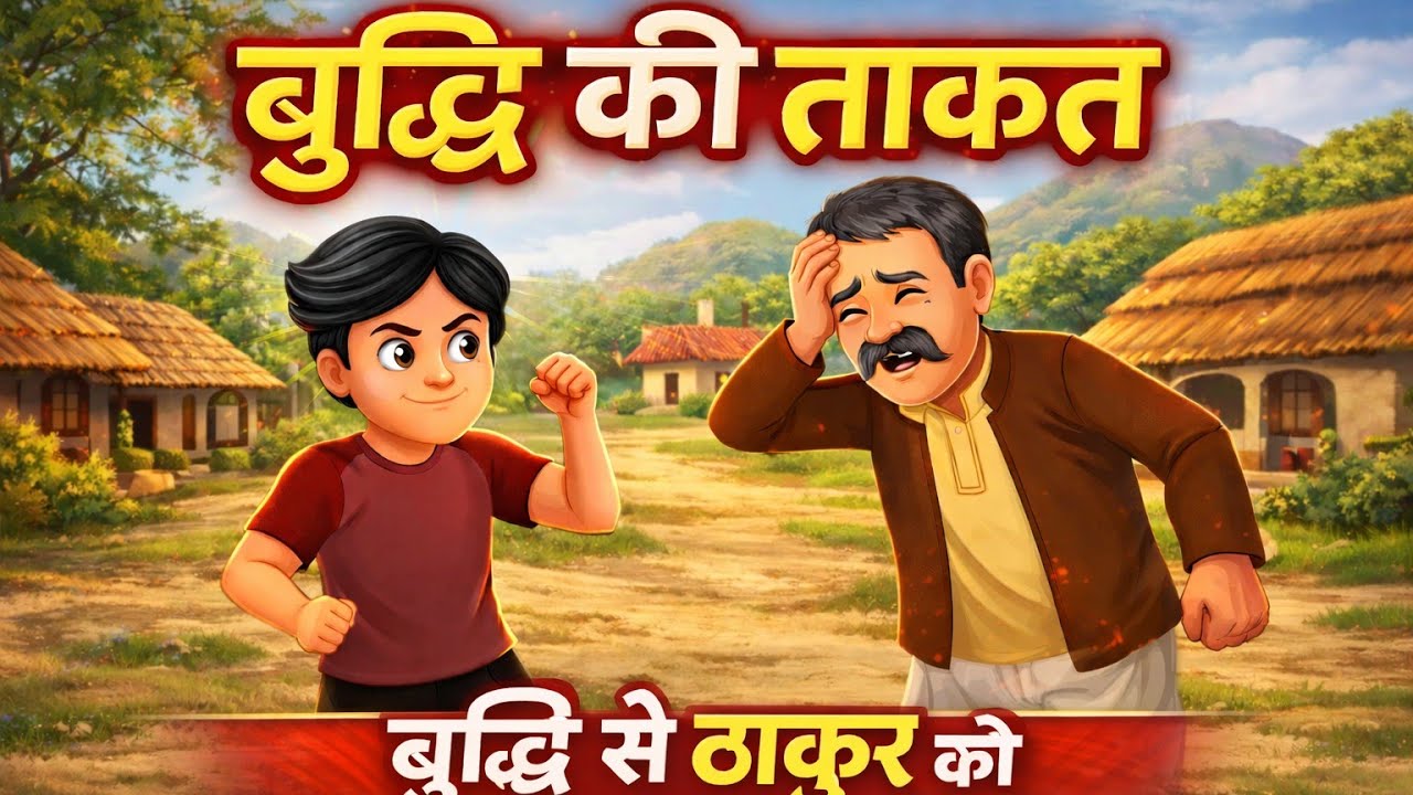 बुद्धि के आगे ताकत हार गई | एक सच्ची Moral Story | hindi kahaniya| moral Cartoon | Cartoon | 