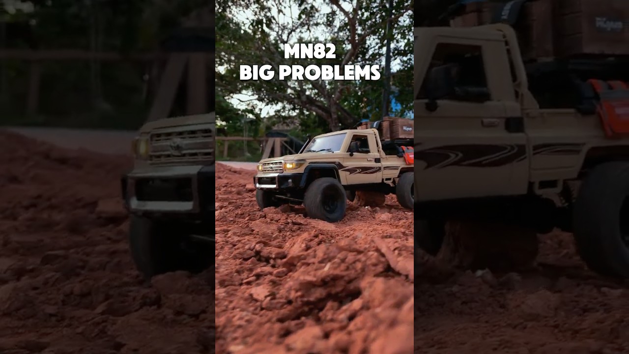 MN82 Land Cruiser 1/12 Scale RC Car | BIG Problems #shorts #rccar #landcruiser