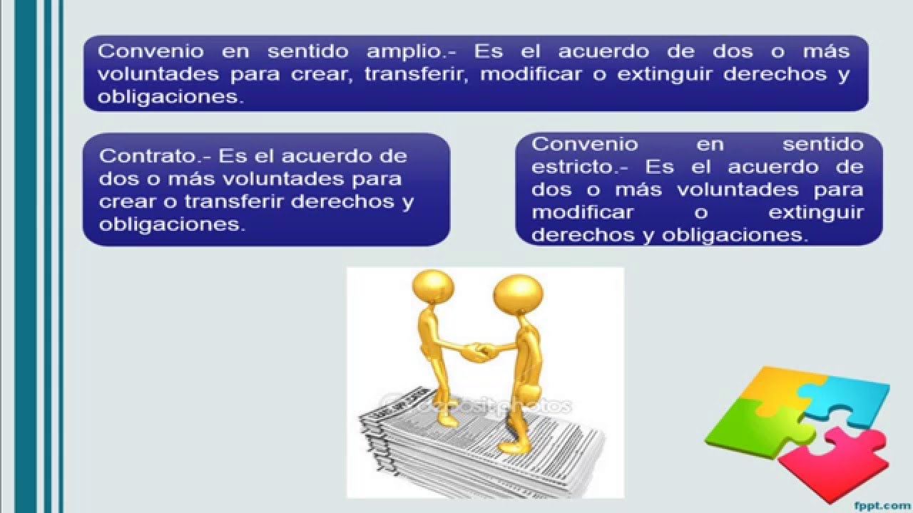 Convenio y contrato
