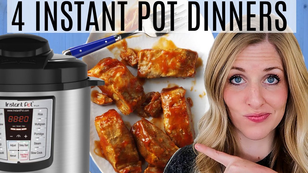 4 EASY Instant Pot Dinners - Dump and Go Recipes - Instant Pot Freezer Meals