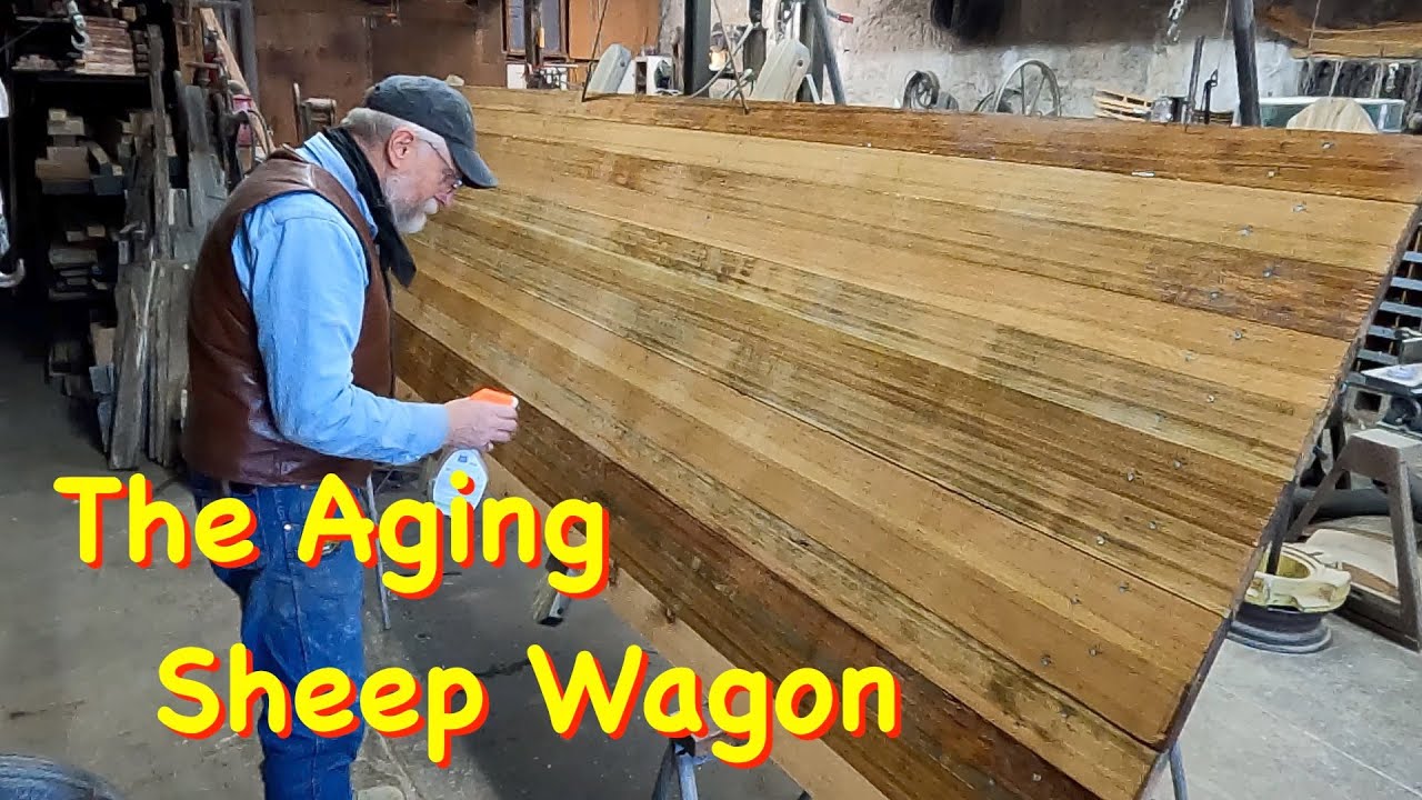 Blending New Wood with the Old Sheep Wagon | Engels Coach Shop