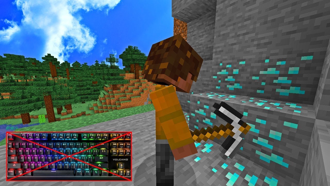 ZDOBYWAM DIAMENTY BEZ KLAWIATURY! - [2] - ChallengeCraft