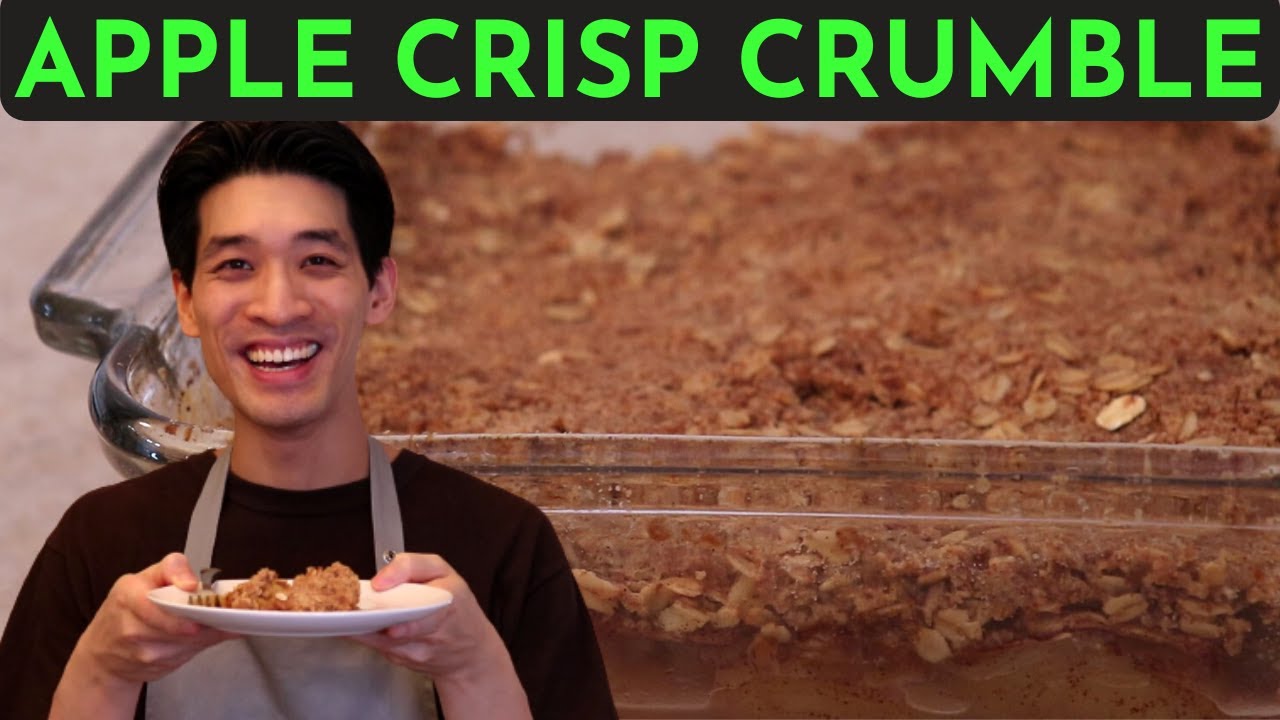 The MOST AMAZING Apple Crisp Recipe with Oats (Apple Crumble) - EASY & HEALTHY Dessert | Danlicious