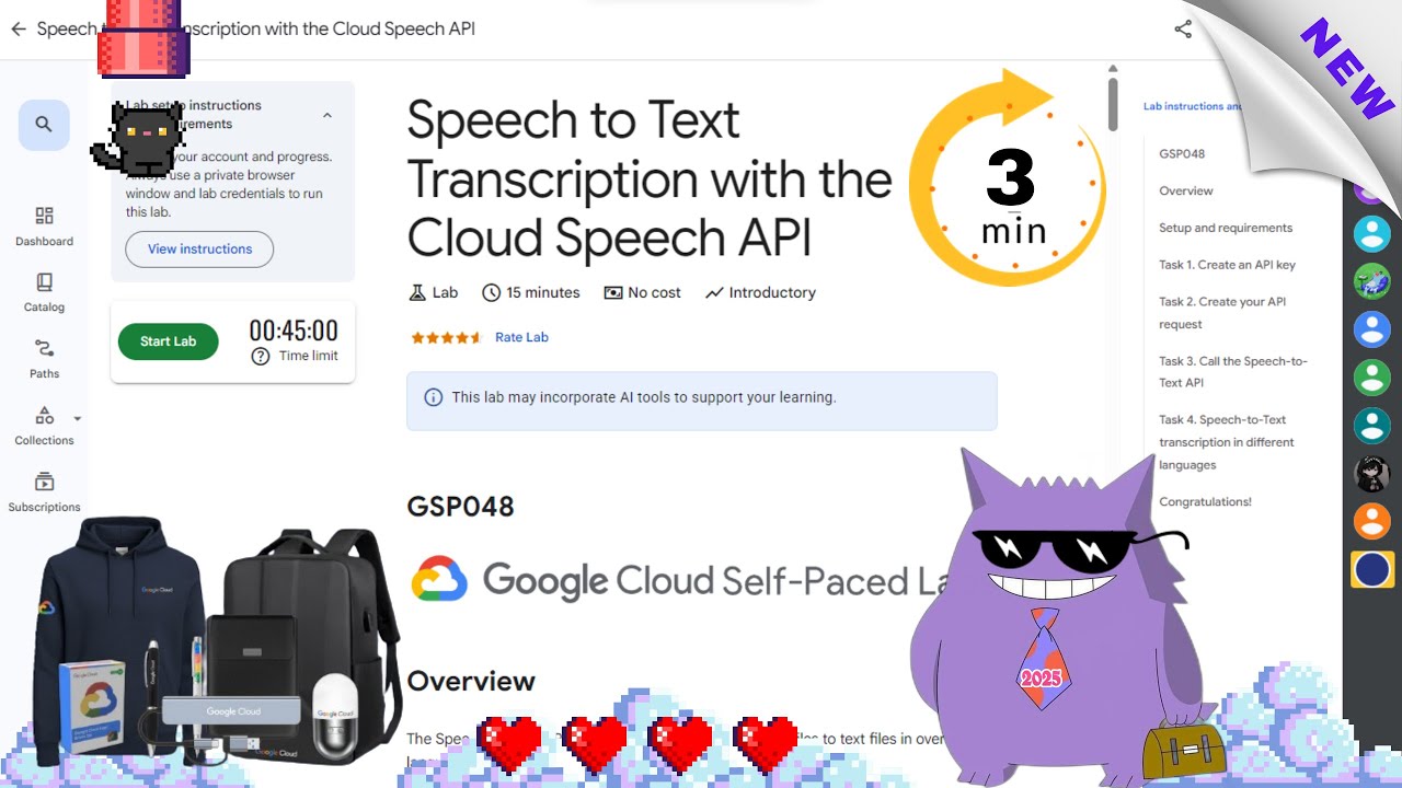 Speech to Text Transcription with the Cloud Speech API  #2025 | #GSP048 |#qwiklabs |#Solution