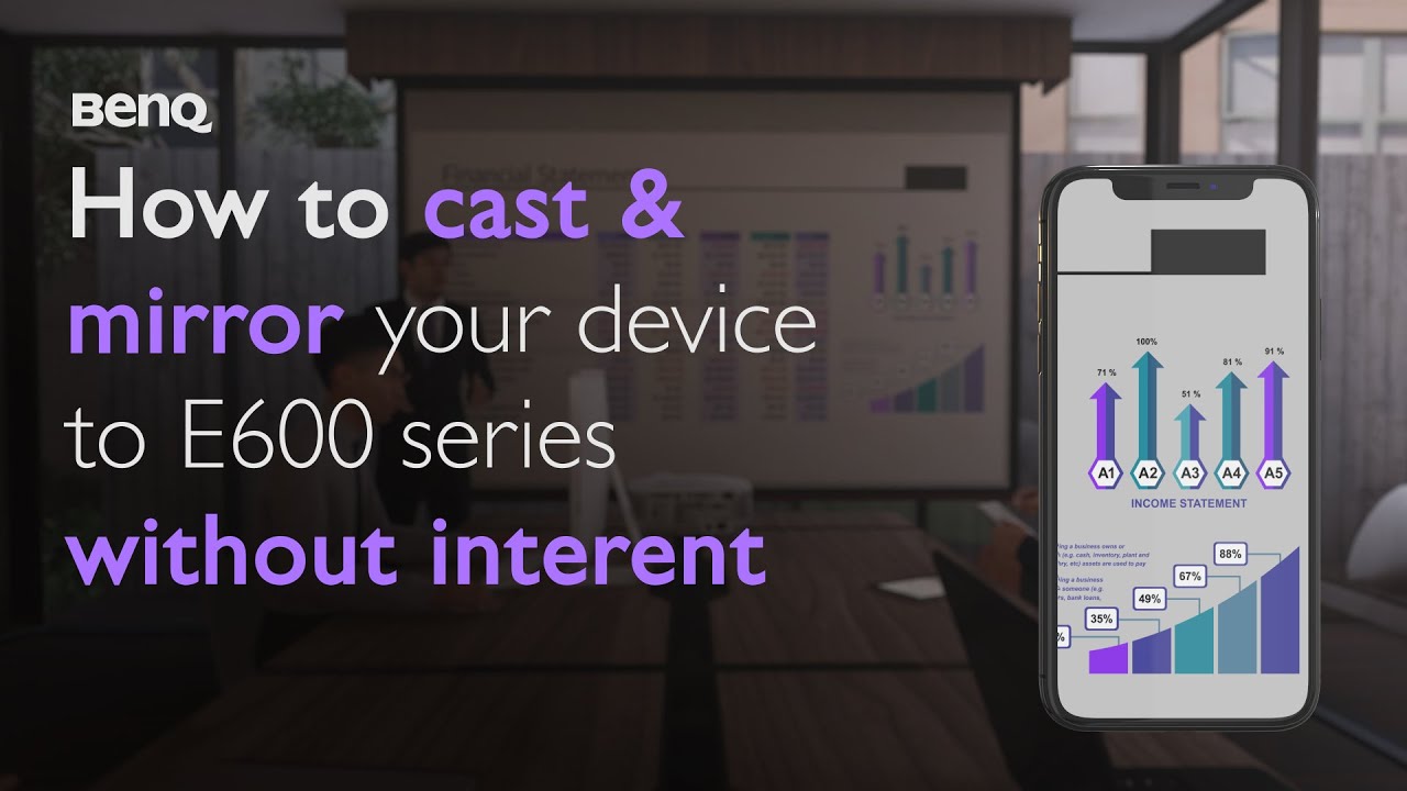 How to cast & mirror your device to E600 series without internet