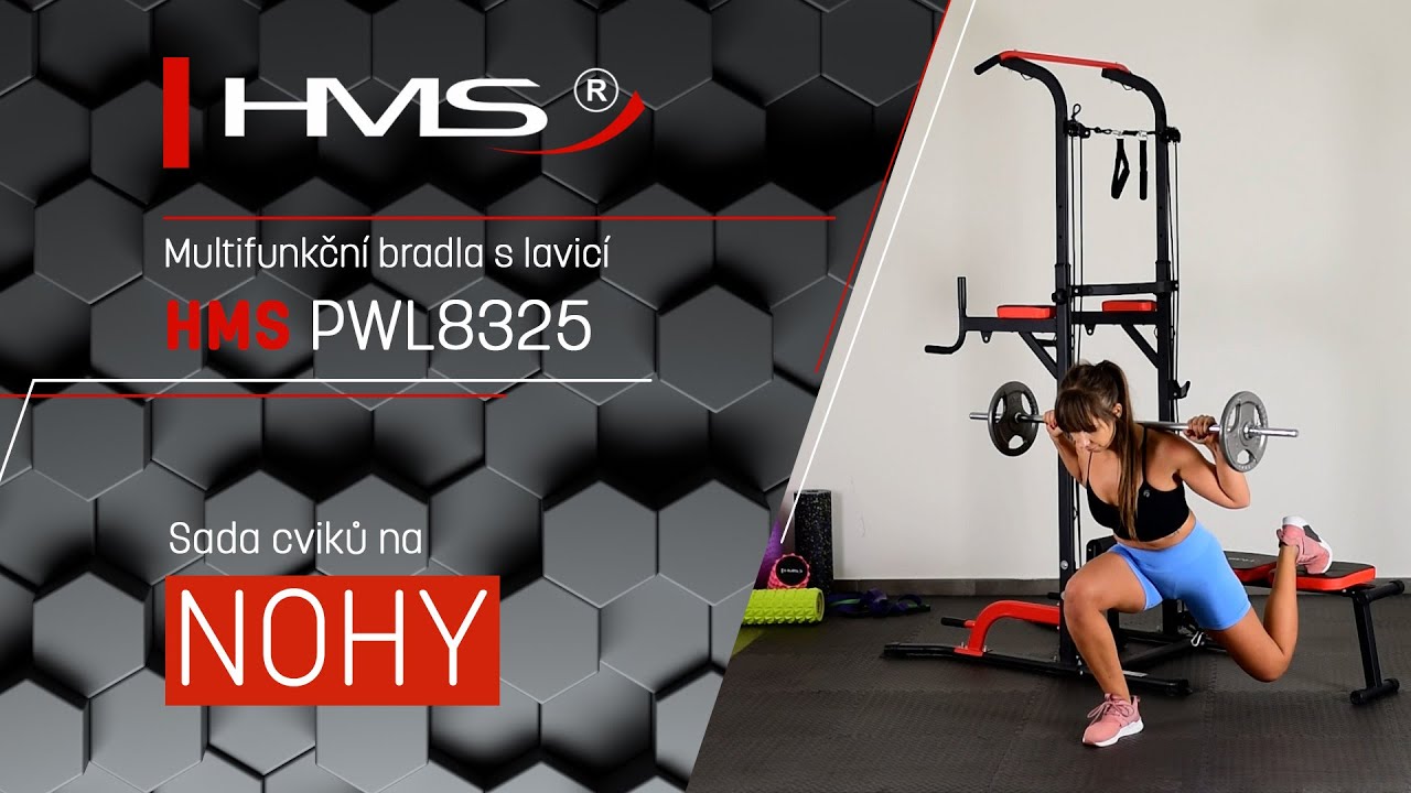 Multifunkčn&iacute; bradla s lavic&iacute; HMS PWL8325 - cviky na nohy