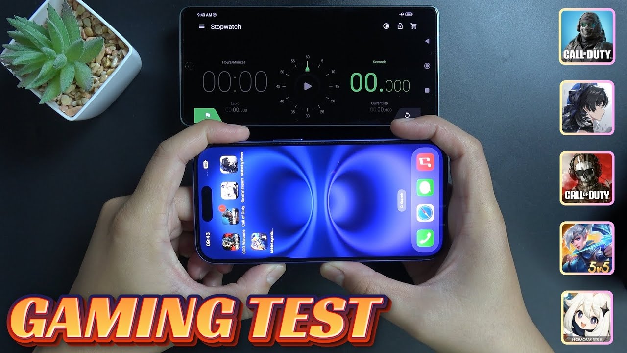 iPhone 16 Gaming test & Battery test - Genshin impact, Warzone, CODM, Wuthering Waves, MLBB