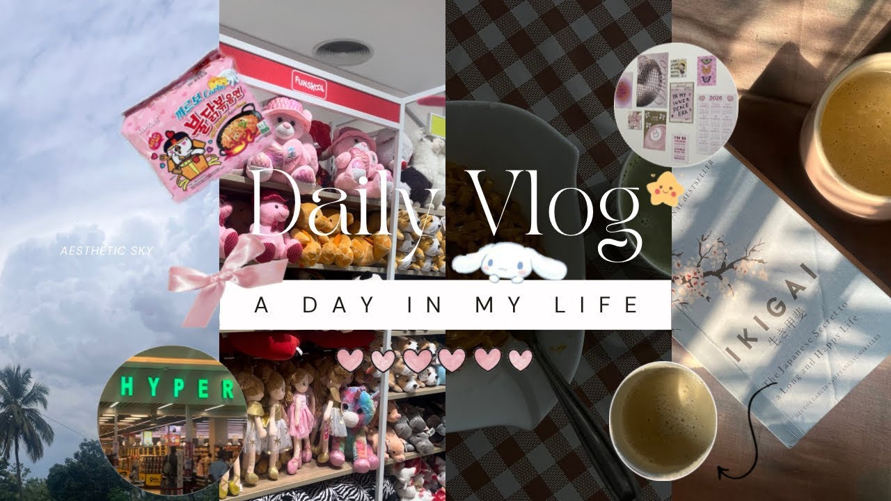 Day in my life 🌷| Aesthetic vlog ✨| Life in India 🇮🇳| morning,outing,unpacking,cooking, reading 🕊️🤍
