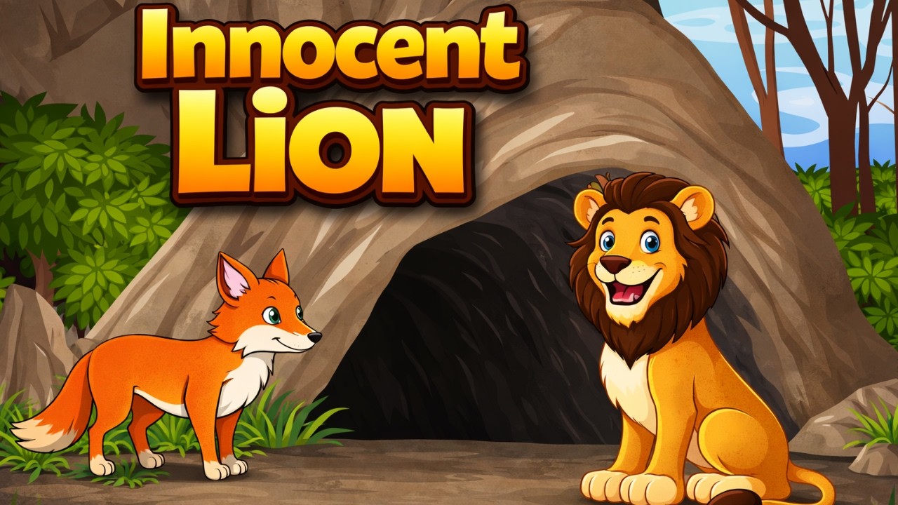 Innocent Lion and Fox | The Lion and the Fox | Lion and Fox Cartoon | Lion and Fox Ki Kahani