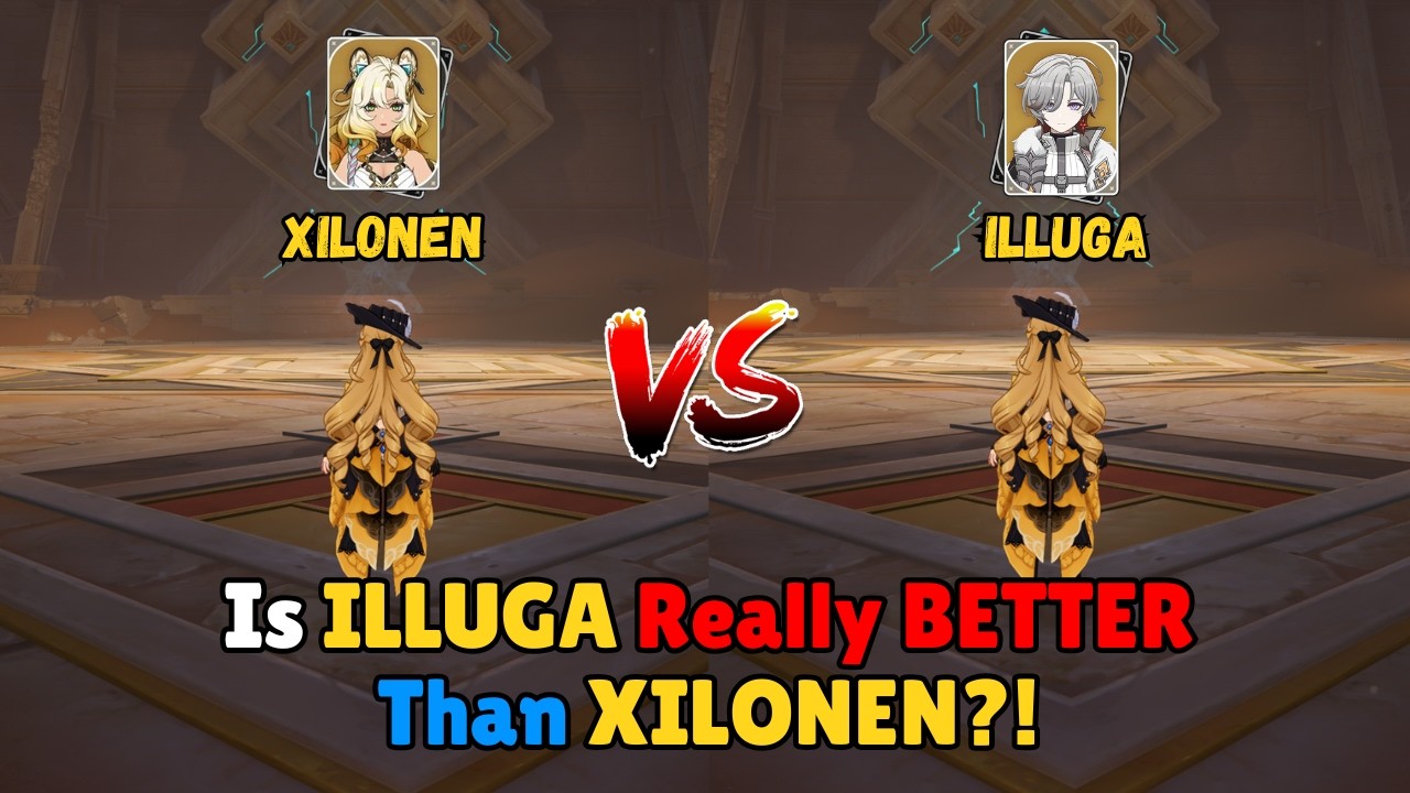 C0 Xilonen (5★) VS C0 Illuga (4★) For Navia!! Damage Comparison | Genshin Impact