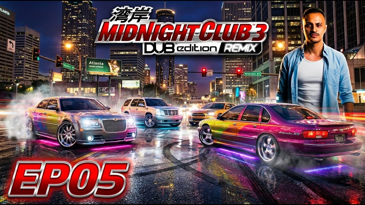 MIDNIGHT CLUB 3 DUB EDITION REMIX #EP05 - CHEGAMOS EM ATLANTA!
