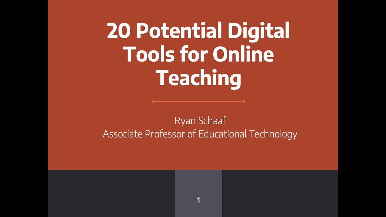 20 Digital Tools for Online Learning