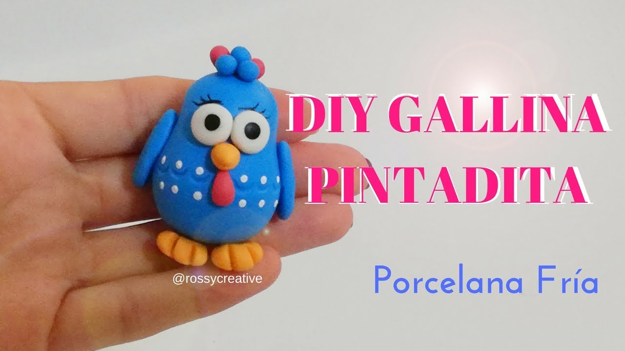 DIY Gallina Pintadita en Porcelana fria / Ideas para fiestas