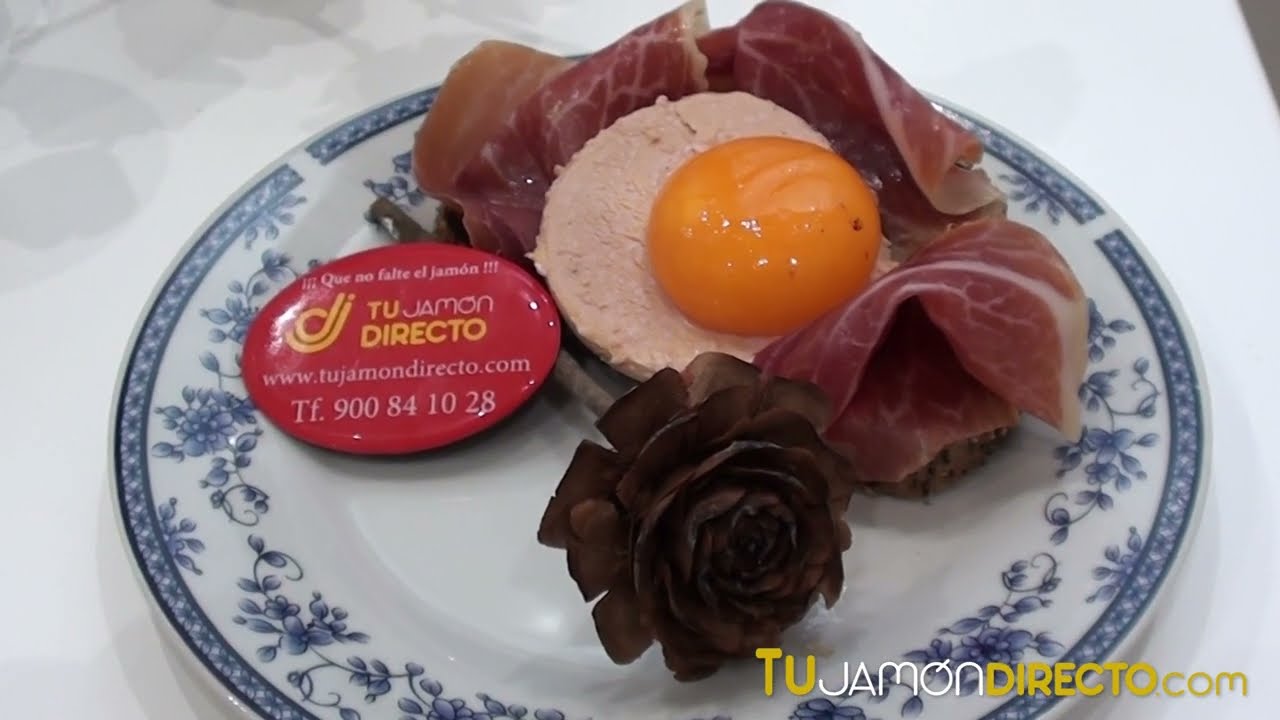 Tu Jamón Directo: tosta de jamón ibérico con foie y yema curada